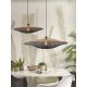Pendule, Lustre suspendate - Lustra/Pendul eco din bambus Kalimantan 87cm nat/bl