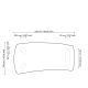 Mese dining - Masa design LUX Bergman S Charcoal grey, 230x120cm