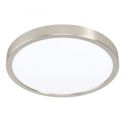 Plafoniera LED inteligenta, pentru baie design modern IP44 Fueva-z nichel mat 28,5cm