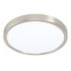 Iluminat inteligent - Plafoniera LED inteligenta, pentru baie design modern IP44 Fueva-z nichel mat 28,5cm