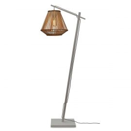 Lampadare - Lampadar eco din bambus Merapi S white/diamond 30, nat
