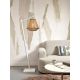 Lampadare - Lampadar eco din bambus Merapi S white/diamond 30, nat