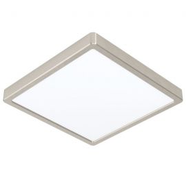 Iluminat inteligent - Plafoniera LED inteligenta, pentru baie design modern IP44 Fueva-z nichel mat 28,5x28,5cm