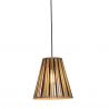 Lustra/Pendul eco din bambus Merapi tapered S, bl/nat