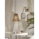 Pendule, Lustre suspendate - Lustra/Pendul eco din bambus Merapi tapered S, bl/nat