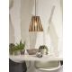 Pendule, Lustre suspendate - Lustra/Pendul eco din bambus Merapi tapered S, bl/nat