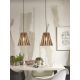 Pendule, Lustre suspendate - Lustra/Pendul eco din bambus Merapi tapered S, bl/nat