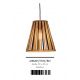 Pendule, Lustre suspendate - Lustra/Pendul eco din bambus Merapi tapered S, bl/nat