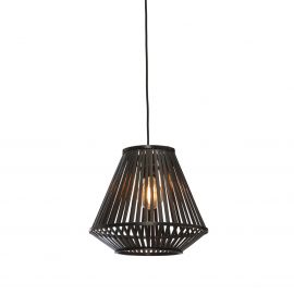 Pendule, Lustre suspendate - Lustra/Pendul eco din bambus Merapi diamond, black