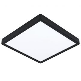 Plafoniera LED inteligenta, pentru baie design modern IP44 Fueva-z negru 28,5x28,5cm