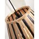 Pendule, Lustre suspendate - Lustra/Pendul eco din bambus Merapi diamond, bl/nat