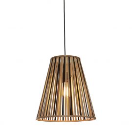 Pendule, Lustre suspendate - Lustra/Pendul eco din bambus Merapi tapered L, bl/nat