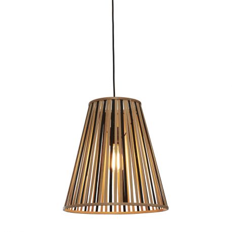 Pendule, Lustre suspendate - Lustra/Pendul eco din bambus Merapi tapered L, bl/nat