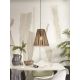 Pendule, Lustre suspendate - Lustra/Pendul eco din bambus Merapi tapered L, bl/nat