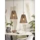 Pendule, Lustre suspendate - Lustra/Pendul eco din bambus Merapi tapered L, bl/nat