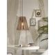 Pendule, Lustre suspendate - Lustra/Pendul eco din bambus Merapi tapered L, bl/nat