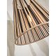 Pendule, Lustre suspendate - Lustra/Pendul eco din bambus Merapi tapered L, bl/nat