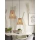 Pendule, Lustre suspendate - Lustra/Pendul eco din bambus Merapi tapered L, nat