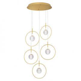 Pendule, Lustre suspendate - Lustra cu 5 pendule LED design modern ATOS