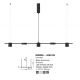 Pendule, Lustre suspendate - Lustra moderna dimabila cu 5 spoturi LED NORDIK