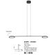 Pendule, Lustre suspendate - Lustra moderna dimabila cu 2 spoturi LED directionabile SCOPE