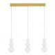 Lustra dimabila moderna cu 3 pendule LED FLEA