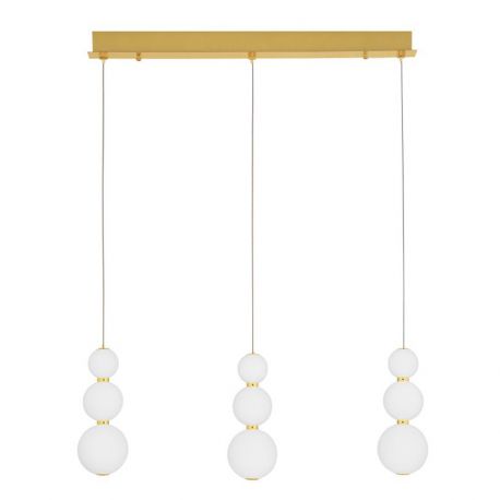 Pendule, Lustre suspendate - Lustra dimabila moderna cu 3 pendule LED FLEA