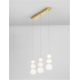 Pendule, Lustre suspendate - Lustra dimabila moderna cu 3 pendule LED FLEA