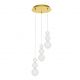 Pendule, Lustre suspendate - Lustra dimabila moderna cu 3 pendule LED FLEA