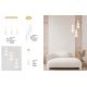 Pendule, Lustre suspendate - Lustra dimabila moderna cu 3 pendule LED FLEA