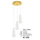 Pendule, Lustre suspendate - Lustra dimabila moderna cu 3 pendule LED FLEA