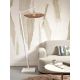 Lampadare - Lampadar eco din bambus cu ratan Tanami L white/disc, nat