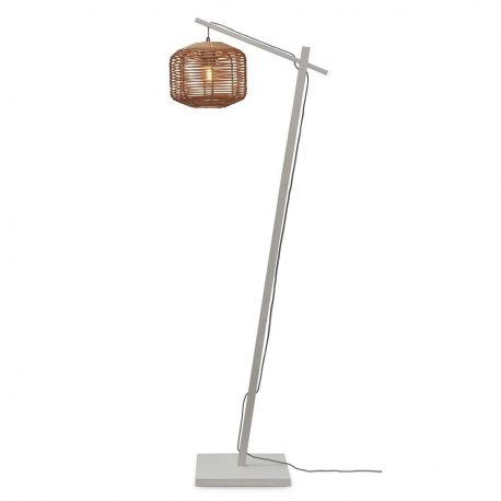 Lampadare - Lampadar eco din bambus cu ratan Tanami S white/2520, nat