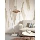 Lampadare - Lampadar eco din bambus cu ratan Tanami S white/disc, nat