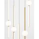 Pendule, Lustre suspendate - Lustra dimabila cu 5 pendule LED design modern ACROBAT