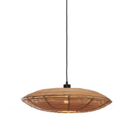 Pendule, Lustre suspendate - Lustra/Pendul eco din ratan Tanami disc L, nat