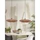 Pendule, Lustre suspendate - Lustra/Pendul eco din ratan Tanami disc L, nat