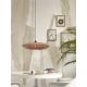 Pendule, Lustre suspendate - Lustra/Pendul eco din ratan Tanami disc L, nat