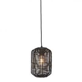 Pendule, Lustre suspendate - Lustra/Pendul eco din ratan Tanami tube S, bl