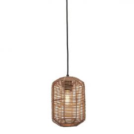 Pendule, Lustre suspendate - Lustra/Pendul eco din ratan Tanami tube S, nat