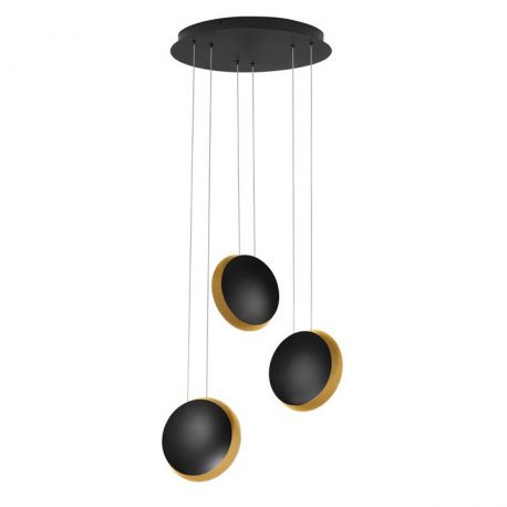 Pendule, Lustre suspendate - Lustra cu 3 pendule LED design ambiental SHELL