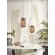 Pendule, Lustre suspendate - Lustra/Pendul eco din ratan Tanami tube L, nat