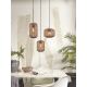 Pendule, Lustre suspendate - Lustra/Pendul eco din ratan Tanami tube L, nat