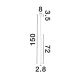 Pendule, Lustre suspendate - Lustra, Pendul LED design tubular DANDIA