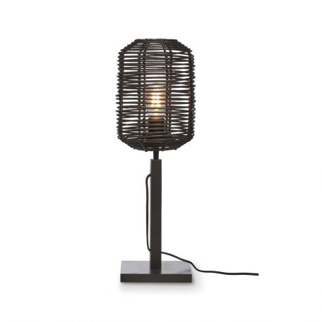Veioze - Veioza eco din bambus cu ratan Tanami bl/tube S, bl