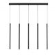 Pendule, Lustre suspendate - Lustra cu 5 pendule LED design tubular DANDIA