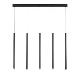 Pendule, Lustre suspendate - Lustra cu 5 pendule LED design tubular DANDIA