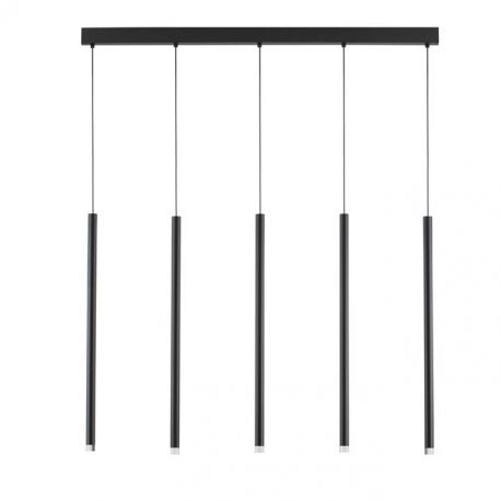 Pendule, Lustre suspendate - Lustra cu 5 pendule LED design tubular DANDIA