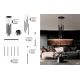 Pendule, Lustre suspendate - Lustra cu 5 pendule LED design tubular DANDIA
