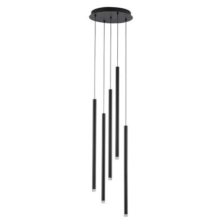 Pendule, Lustre suspendate - Lustra cu 5 pendule LED design tubular DANDIA
